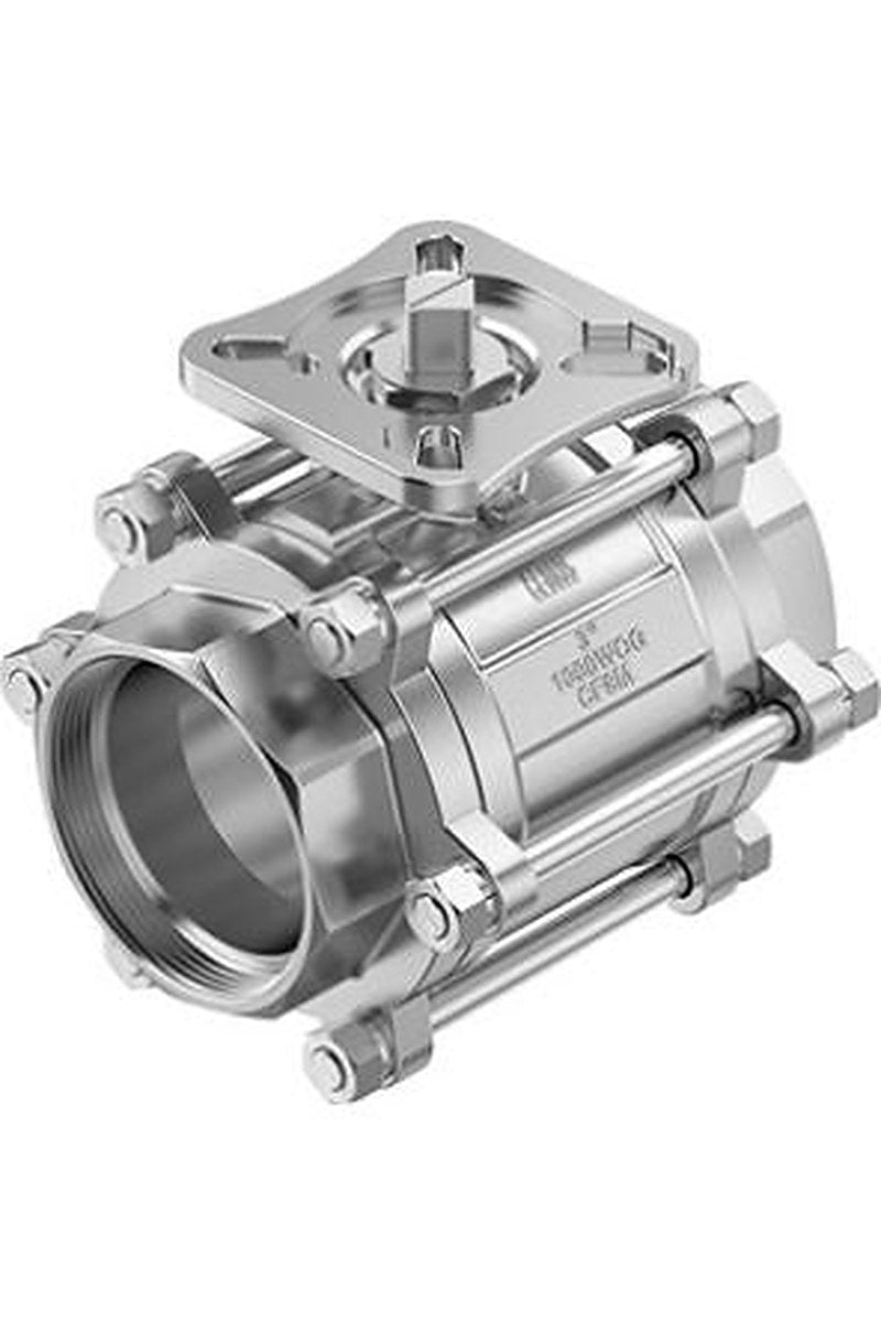 Festo Stainless Steel Flange Welded Ball, NPT 63 bar, Ball Valve