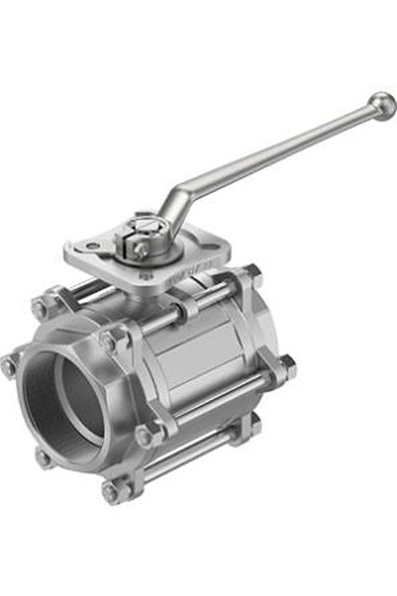 Festo Stainless Steel Threaded Threaded Ball, NPT 63 bar, Ball Valve