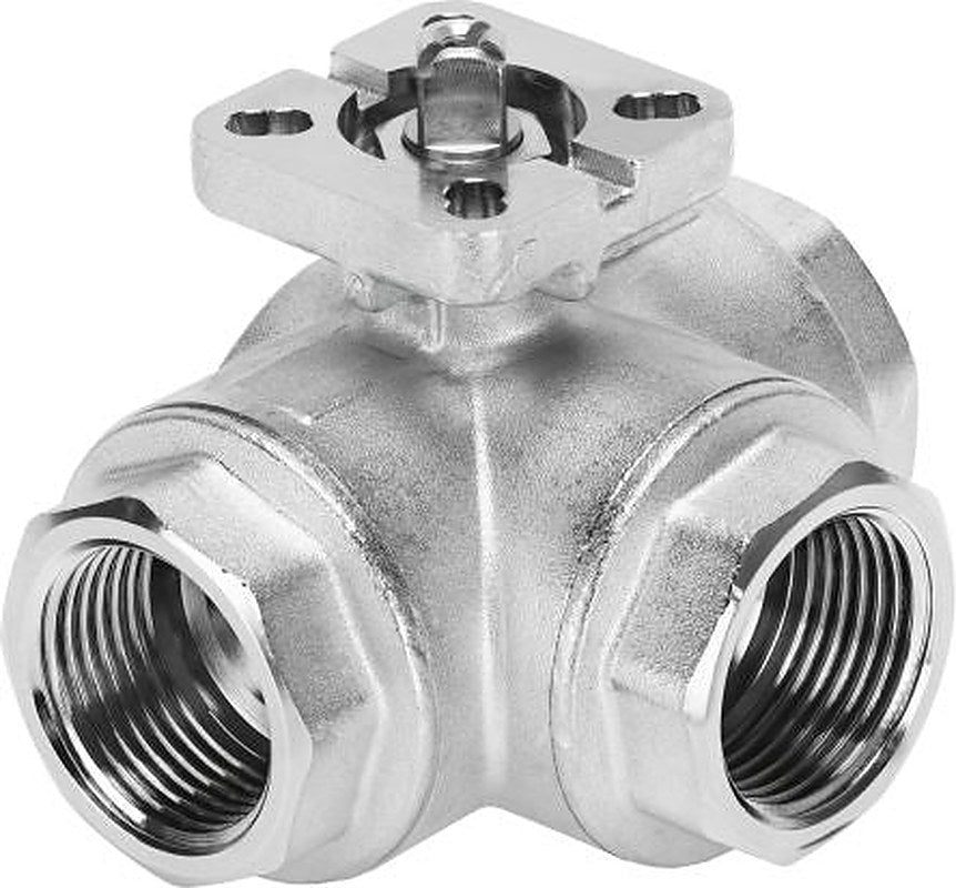 Festo Rod Lever Pneumatic Manual Control Valve VZBM Series, Rp Rp 1/2, 4451867