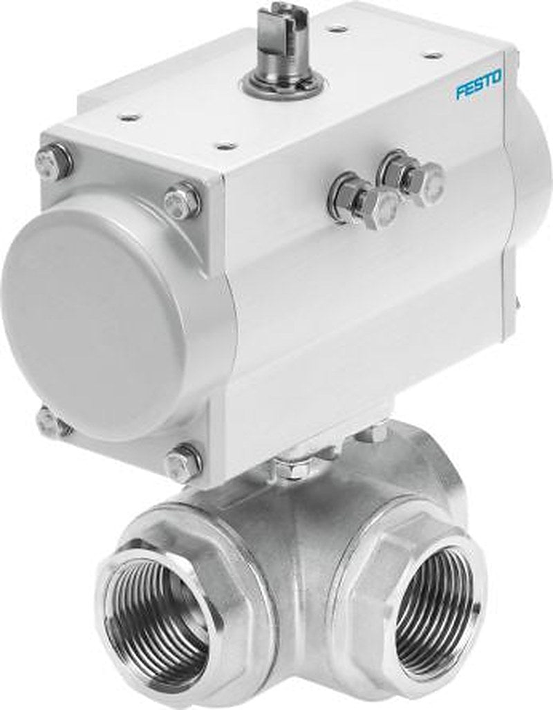 Festo Ball type Pneumatic Actuated Valve, 25 bar, EN 10226-1 1 in