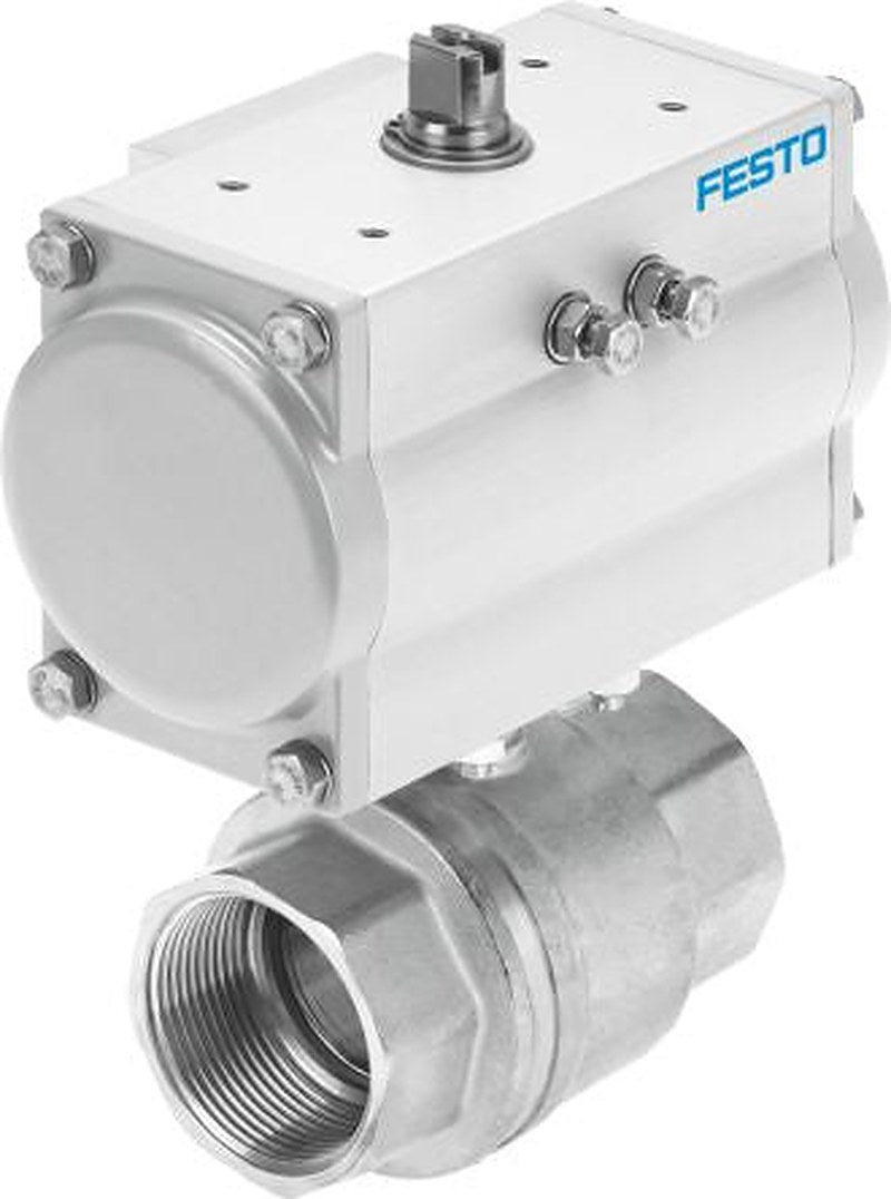 Festo Ball type Pneumatic Actuated Valve, 40 bar, EN 10226-1 DN 10