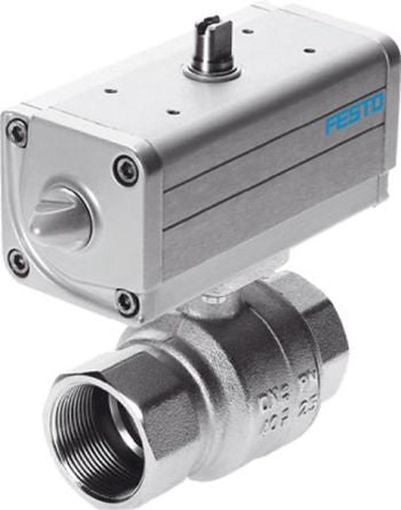 Festo Ball type Pneumatic Actuated Valve, 40 bar, EN 10226-1, Female 3/8 in