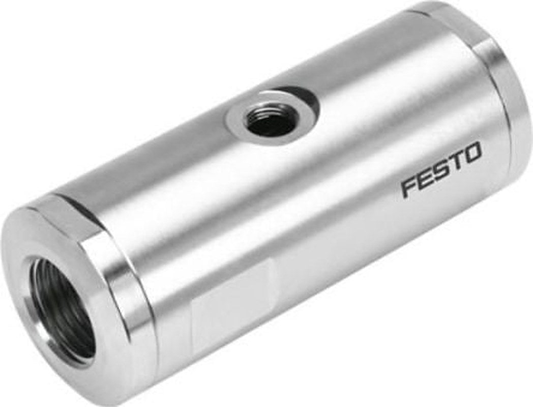 Festo VZQA-C-M22U-25-GG-V4V4S1-4 Series Pneumatic Pinch Valve, 3968926, Inlet Female, Outlet Female