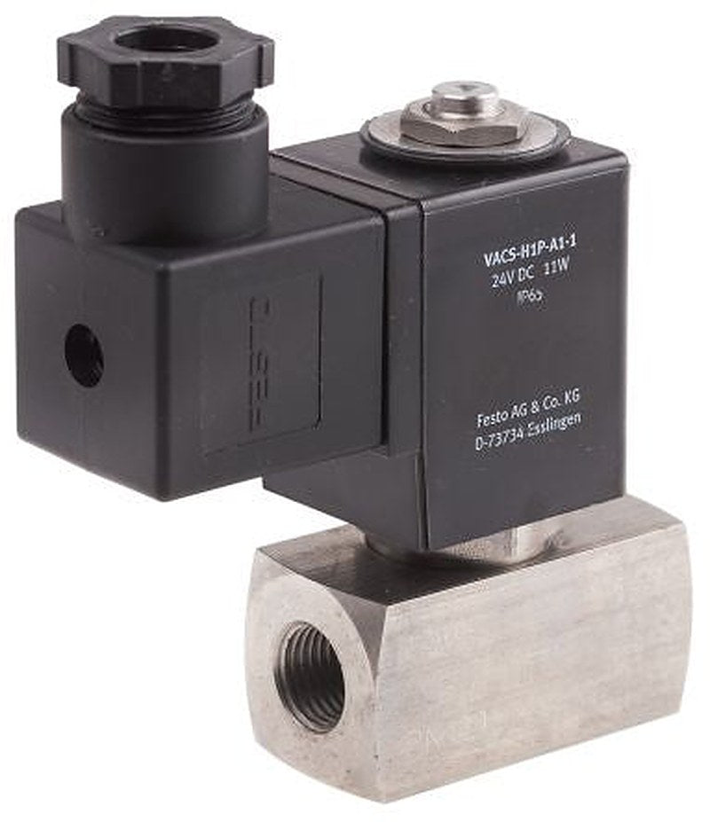 Festo Pneumatic Solenoid Valve - 2/2 Solenoid/Spring G VZWD  Series 24V dc
