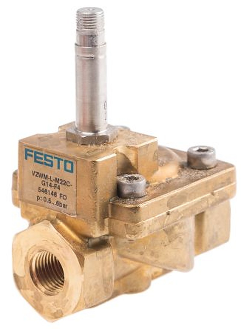 Festo Pneumatic Solenoid Valve - 2/2 NC Solenoid/Spring G VZWM  Series