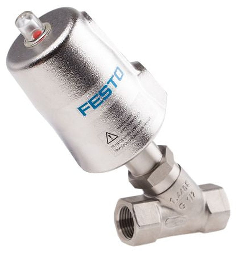 Festo Angle Seat type Pneumatic Actuated Valve, 40 bar 1/2 in