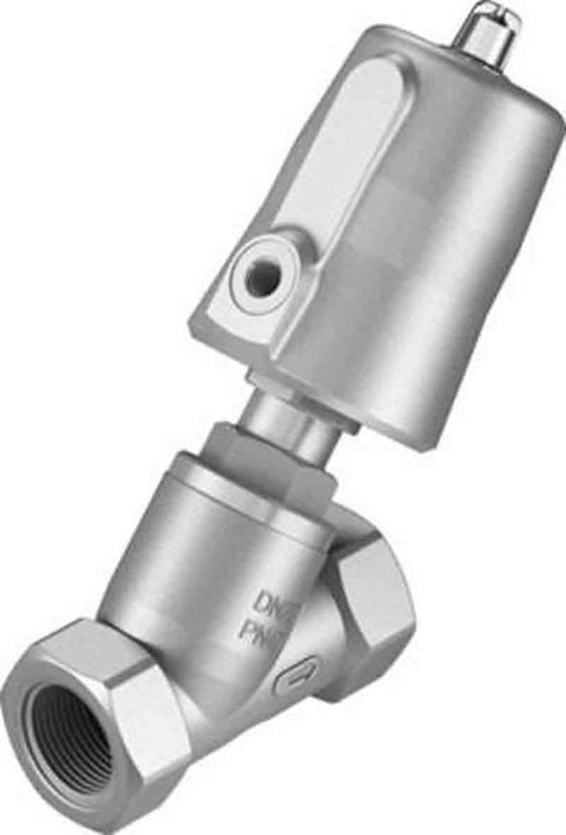 Festo Angle Seat type Pneumatic Actuated Valve, 10 bar, NPT, Female 1/8 in