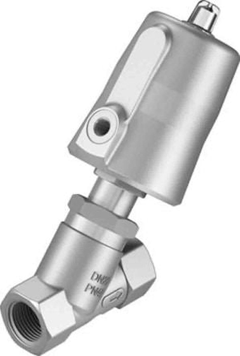 Festo Angle Seat type Pneumatic Actuated Valve, 20 bar, NPT, Female 18 mm