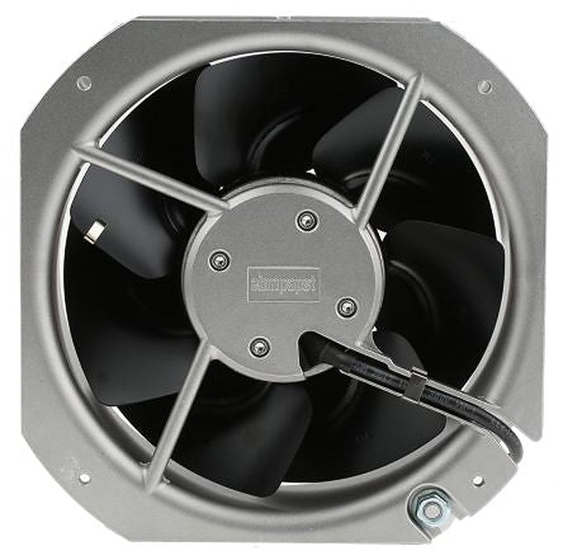 ebm-papst W2E200 Series Axial Fan, 230V ac, 880 m³/h, 80 W, 350 mA Max, IP22 225 mm, 225mm, 80 mm