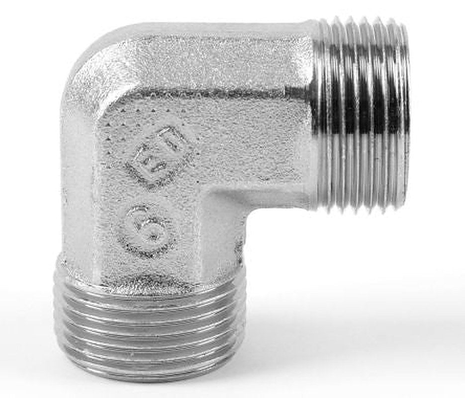 Parker W35LCFX Hydraulic Fitting Male, 90 °, Steel, 35 mm Hose ID
