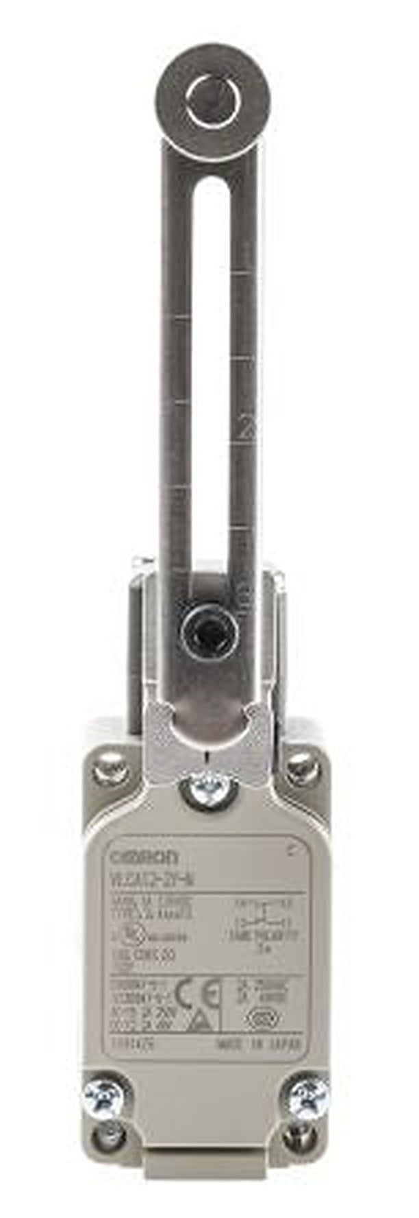 Omron WL Series Roller Lever Limit Switch, SPST, IP67, Aluminium Housing, 500V ac, 10A