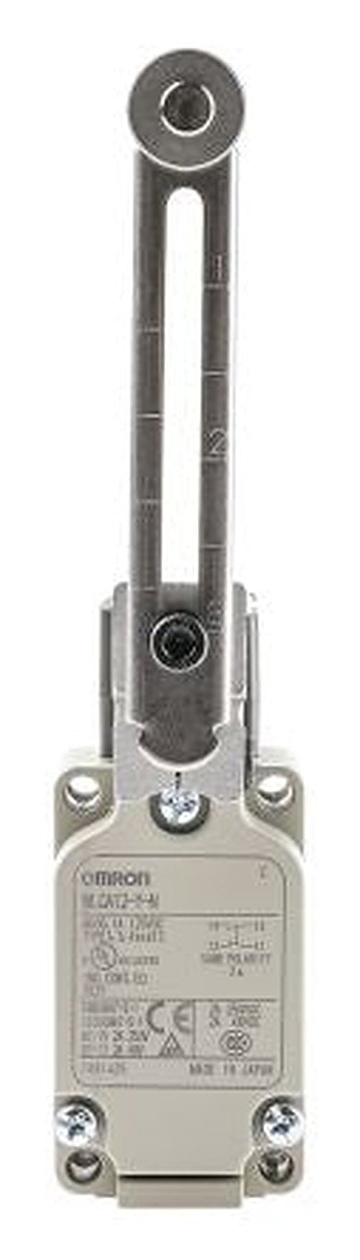 Omron WL Series Roller Lever Limit Switch, SPST, IP67, Aluminium Housing, 500V ac, 10A