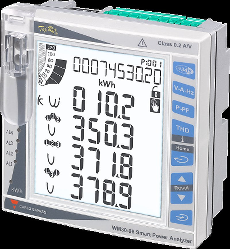 Carlo Gavazzi 3 Phase LCD Energy Meter Power Meter, Type Energy Meter