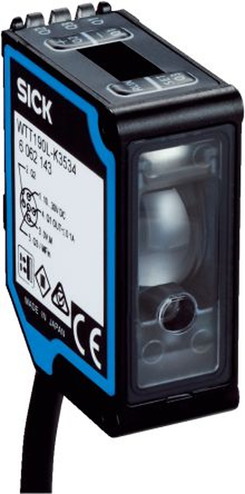 SICK Background Suppression Photoelectric Sensor, Block Sensor