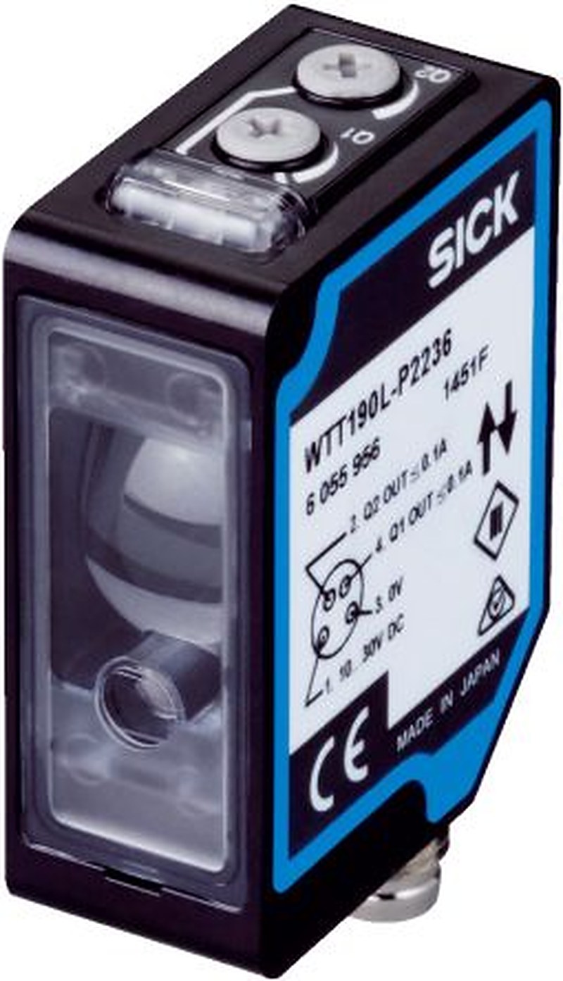 SICK Background Suppression Photoelectric Sensor, Block Sensor