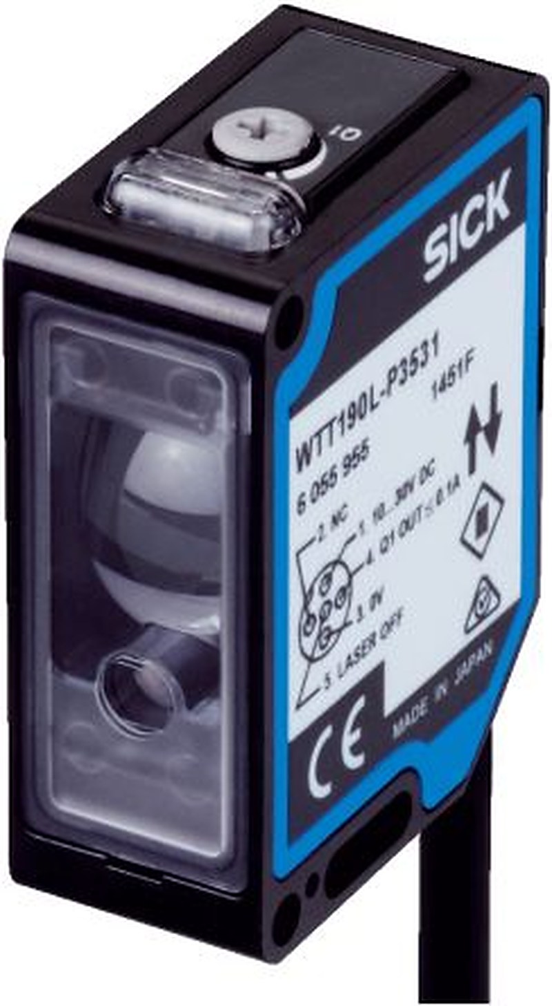 SICK Background Suppression Photoelectric Sensor, Block Sensor