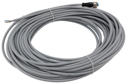 SICK Female 4 way M12 to Unterminated Unterminated Sensor Actuator Cable, 20 m