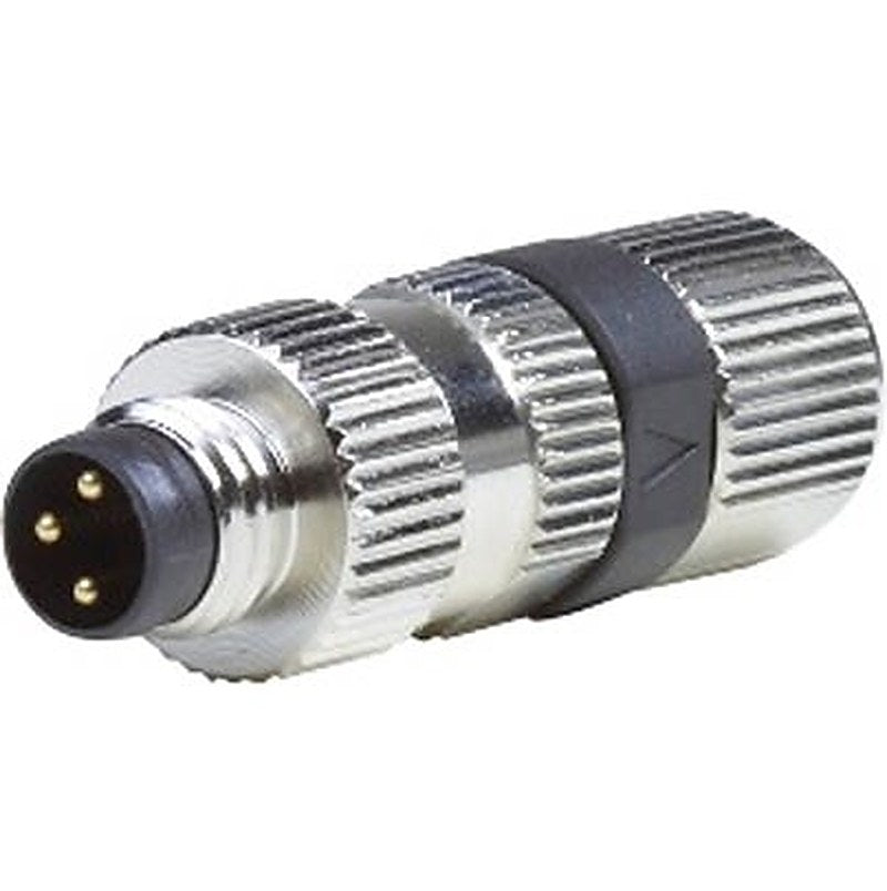 B&R Male 3 way M8, Straight to Connector