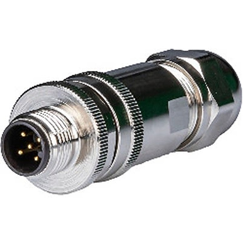 B&R Male 5 way Straight to Female 5 way M12 Connector