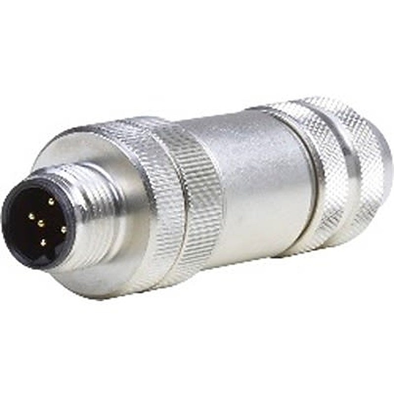 B&R Male 5 way Straight to Female 5 way M12 Connector