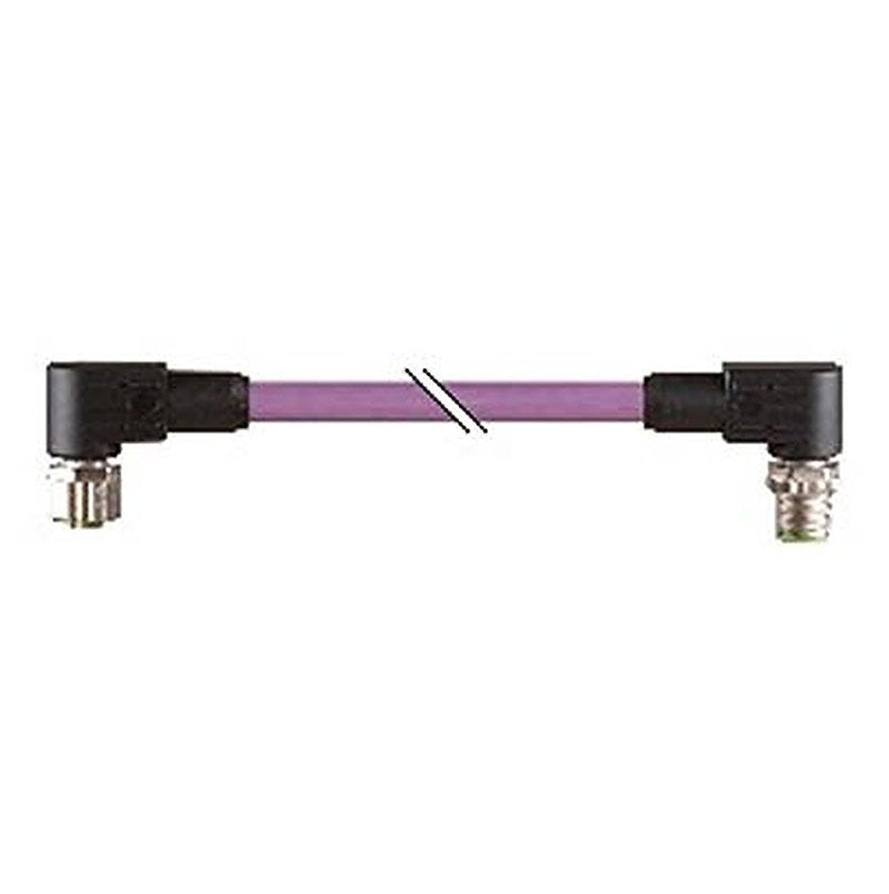 B&R Male 5 way Right Angle to Female 5 way Open Actuator/Sensor Cable, 10 m