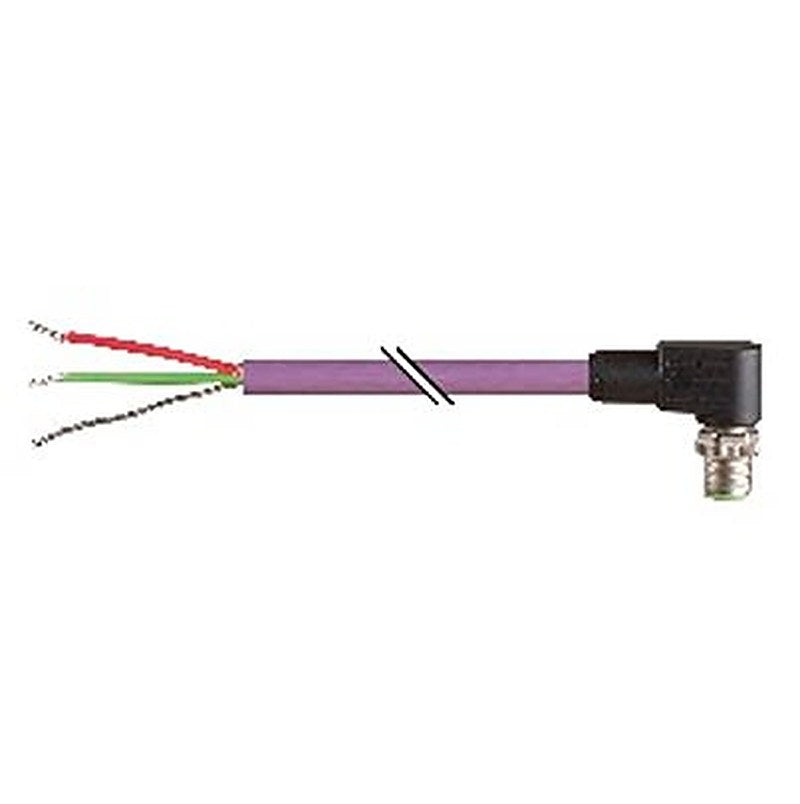 B&R Male 5 way Right Angle to Female 5 way Unterminated Actuator/Sensor Cable, 50.0 m