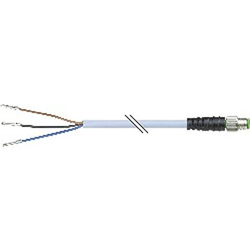 B&R Male 3 way Straight to 4 way Unterminated Actuator/Sensor Cable, 10 m