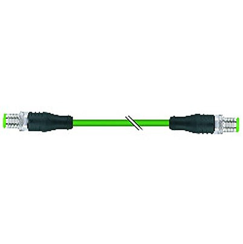 B&R Male 4 way Straight to Male 4 way Straight Actuator/Sensor Cable, 5 m