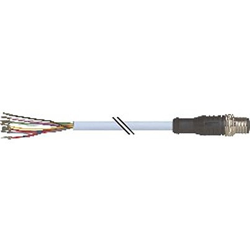 B&R Male 12 way Straight to Unterminated Actuator/Sensor Cable, 10 m