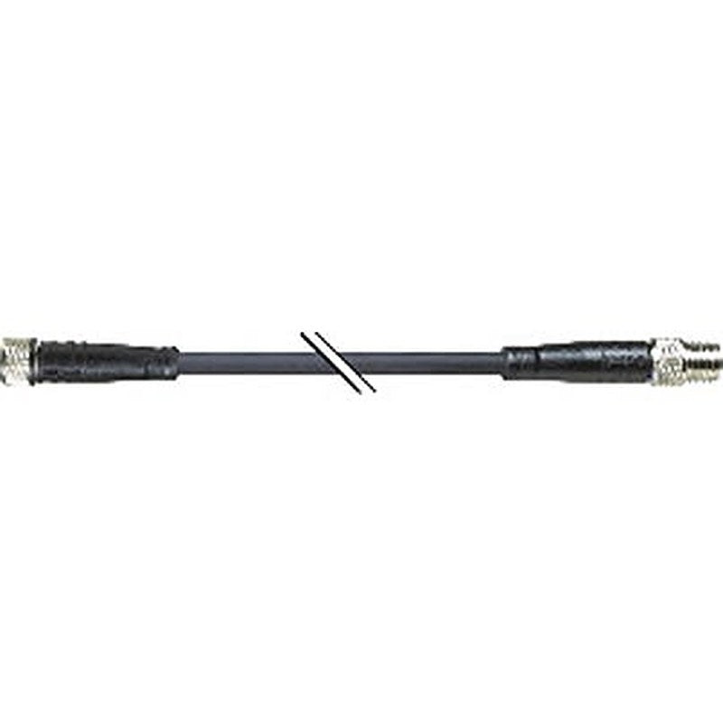B&R Male 4 way Straight to Female 4 way Straight Actuator/Sensor Cable, 20 m