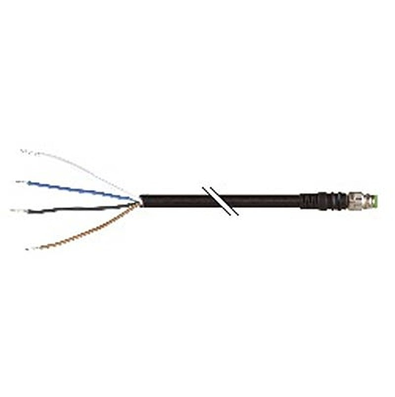 B&R Male 4 way Straight to 4 way Unterminated Actuator/Sensor Cable, 250 mm