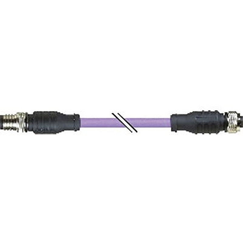 B&R Male 4 way Straight to Female 4 way Straight Actuator/Sensor Cable, 300 mm