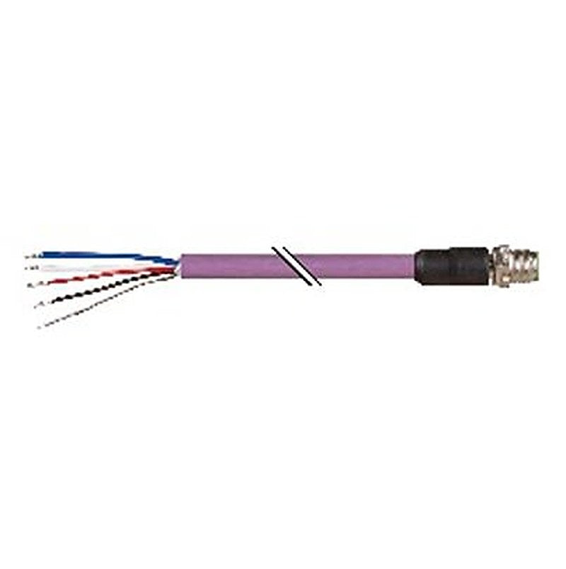 B&R Male 4 way Straight to Unterminated Actuator/Sensor Cable, 1 m