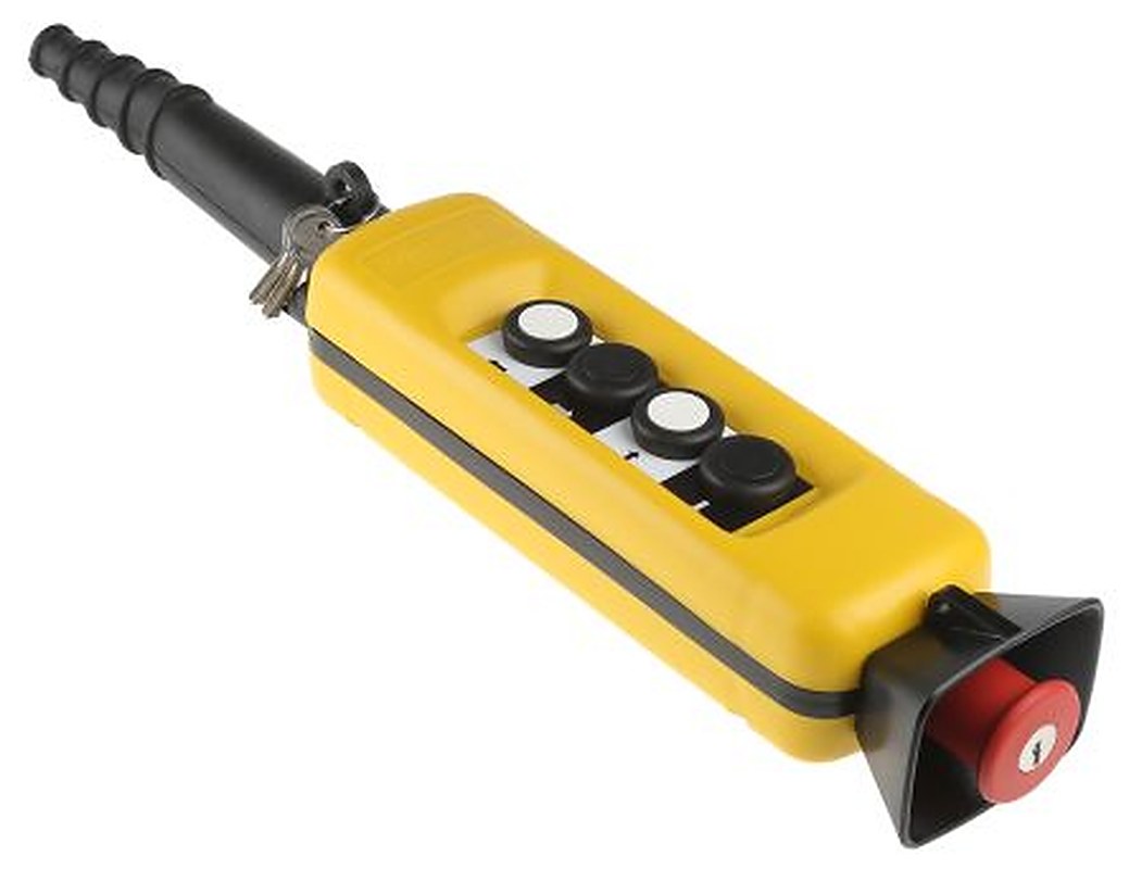 Schneider Electric SPST Push Button Pendant Station Yellow Polypropylene