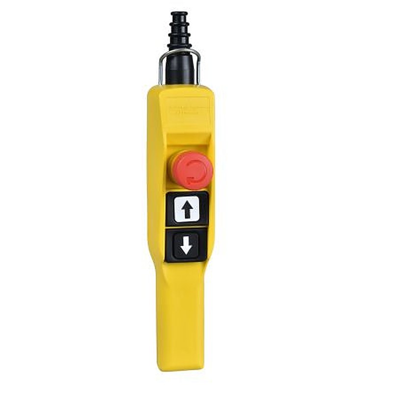 Schneider Electric DPDT Push Button Pendant Station Yellow Polypropylene