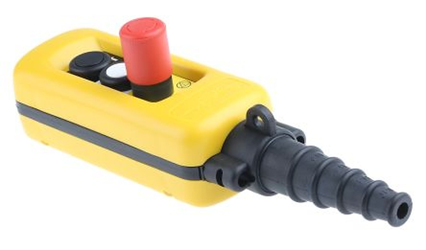 Schneider Electric 2 NO/3 NC Push Button Pendant Station Yellow Polypropylene