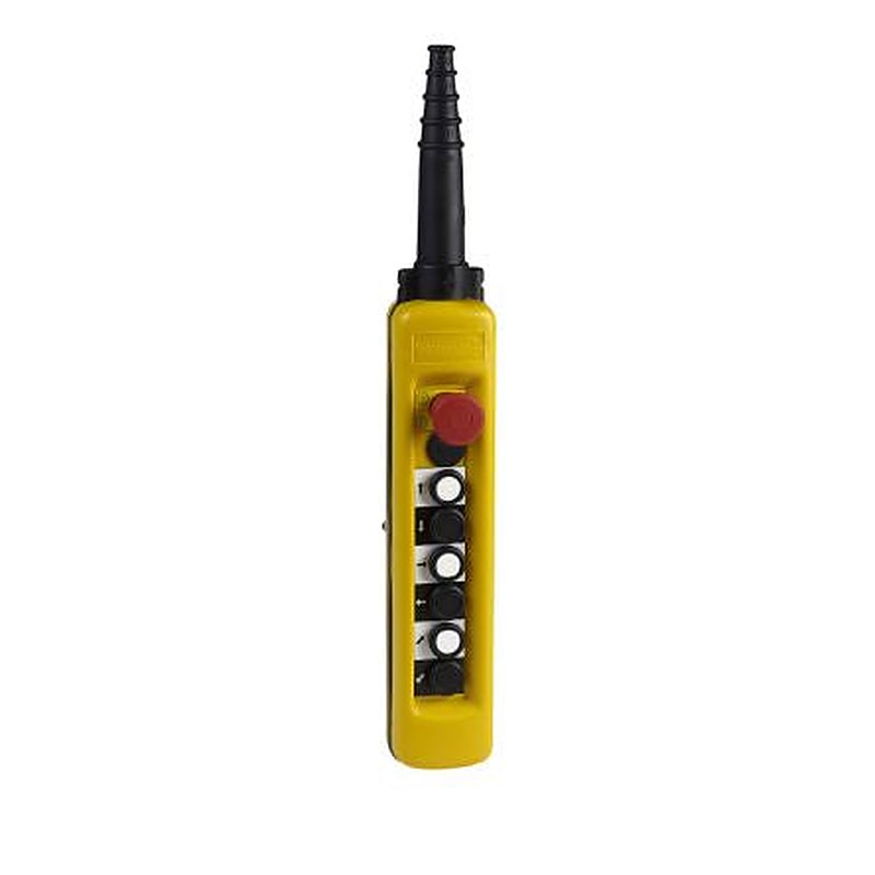 Schneider Electric 1 NO/3 NC Push Button Pendant Station Yellow Polypropylene