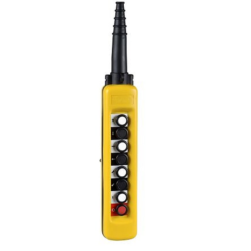 Schneider Electric 7 CO Push Button Pendant Station Yellow Polypropylene
