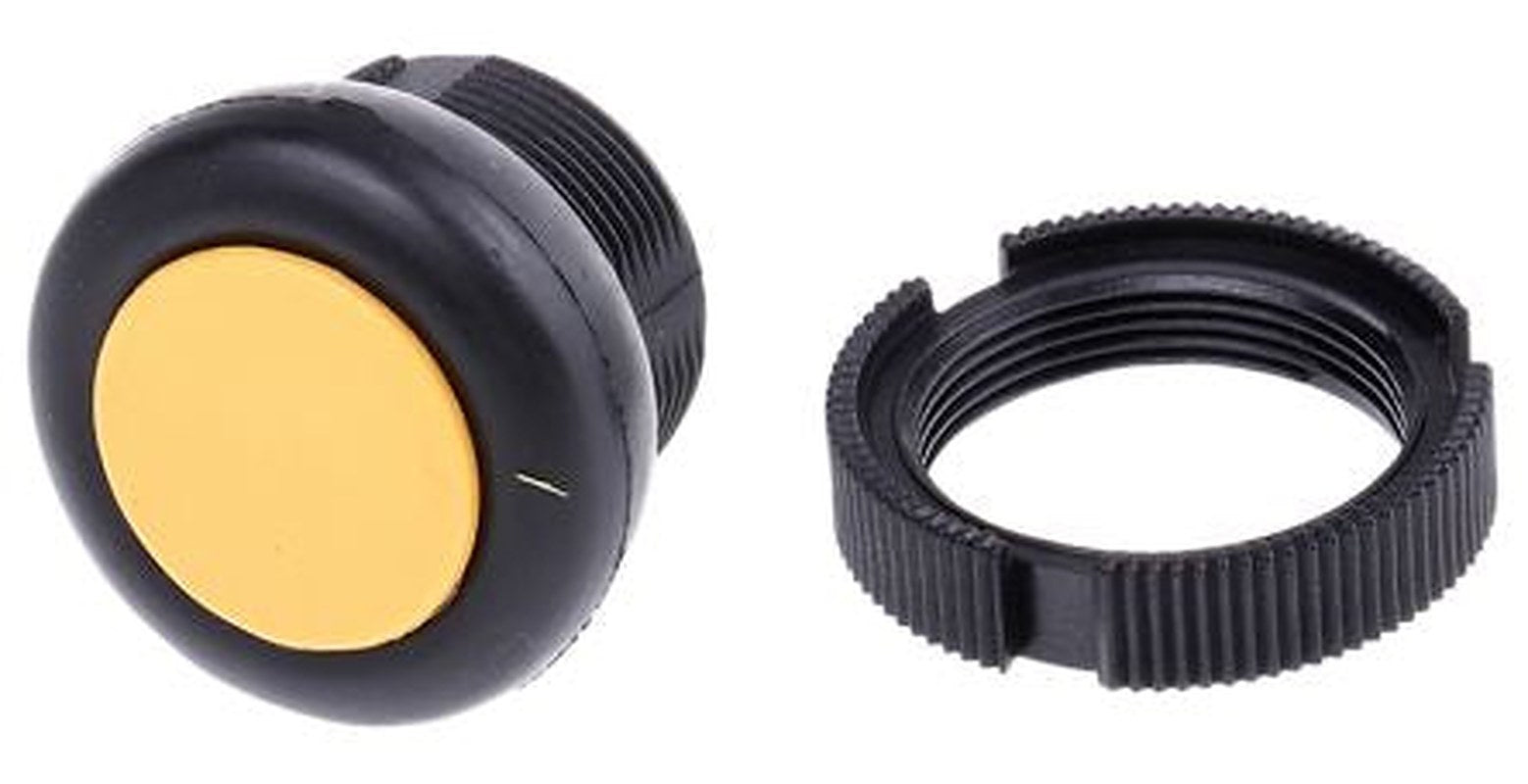 Schneider Electric Harmony XAC Series Yellow Push Button Head, 22 mm Cutout, IP69