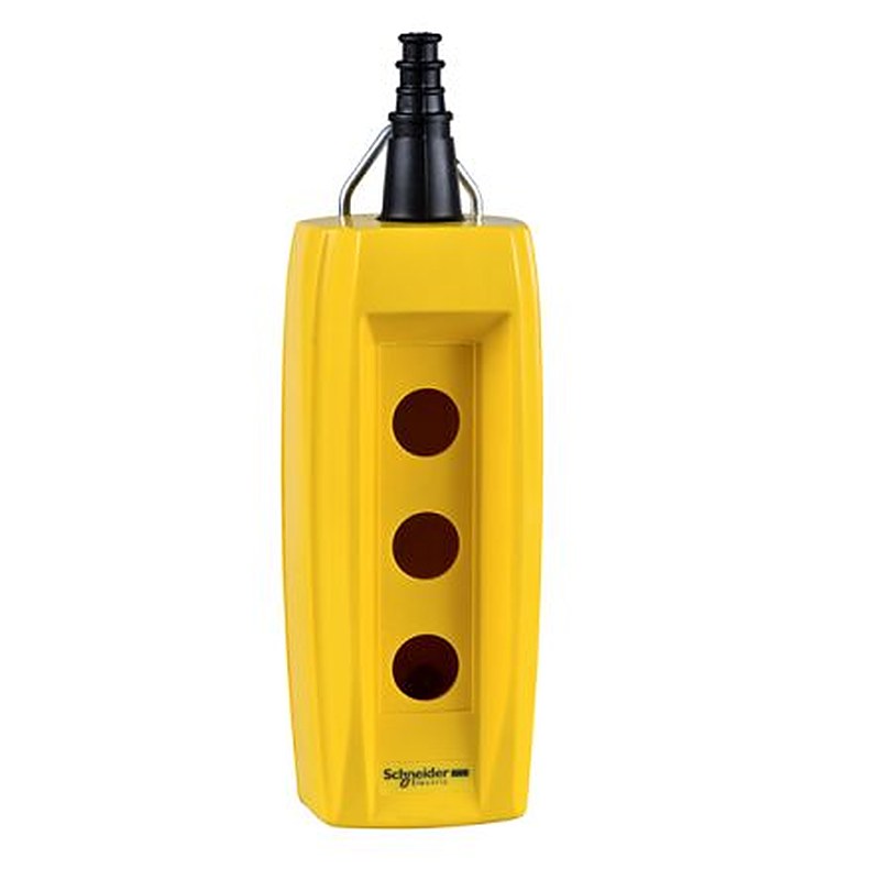 Schneider Electric Yellow Plastic XAC Control Station Enclosure - 4 Hole 22 mm Diameter