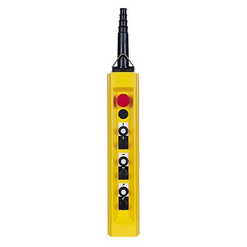 Schneider Electric Snap Action Push Button Control Station - SPST, Glass Reinforced Polyester, 7 Cutouts, White, Black,