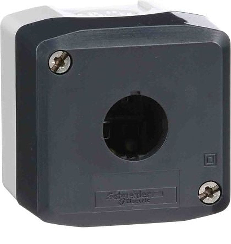 Schneider Electric Light Grey Polycarbonate Harmony Control Station Enclosure - 1 Hole 22 mm Diameter
