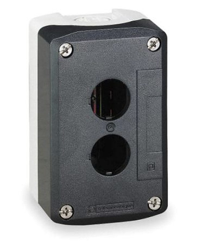 Schneider Electric Grey Polycarbonate Harmony Empty Control Station - 2 Hole 22 mm Diameter
