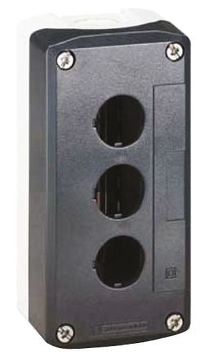 Schneider Electric Grey Plastic Harmony Control Station Enclosure - 3 Hole 22 mm Diameter