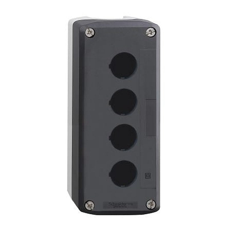 Schneider Electric Grey Plastic Harmony XALD Control Station Enclosure - 4 Hole 22 mm Diameter