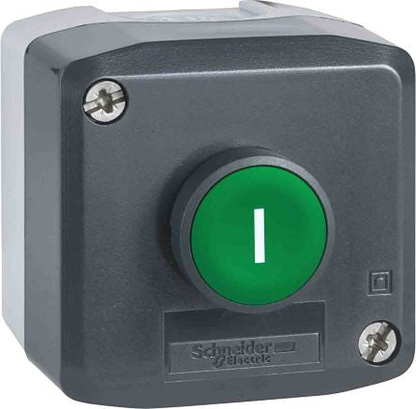 Schneider Electric Light Grey Polycarbonate Harmony Push Button Switch - 1 Hole 22 mm Diameter