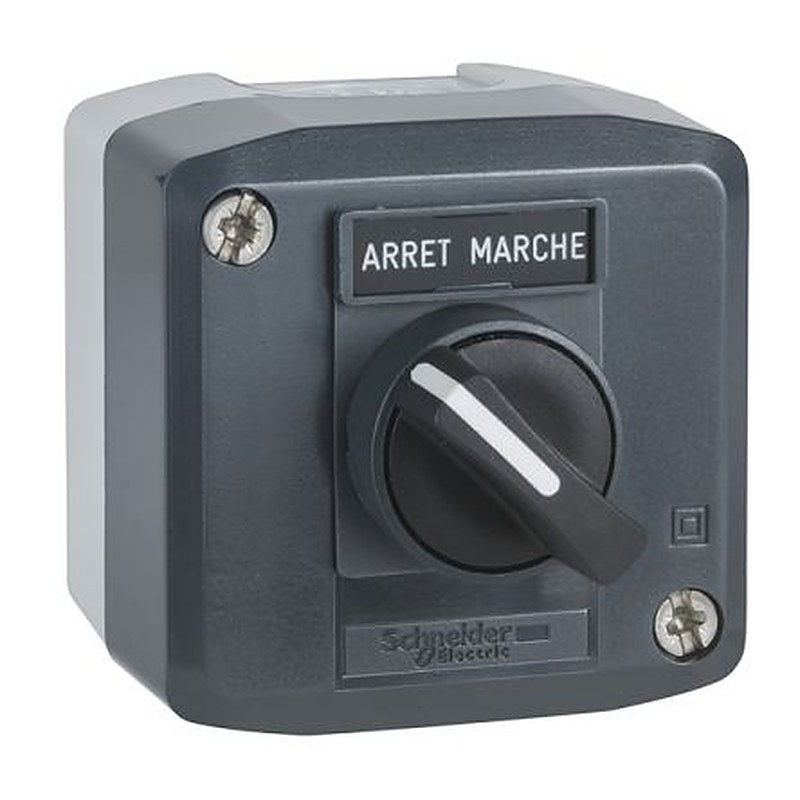 Schneider Electric Control Station Switch - 1 NO, Polycarbonate, 1 Cutouts, Dark Grey, IP67, IP69K, IP66