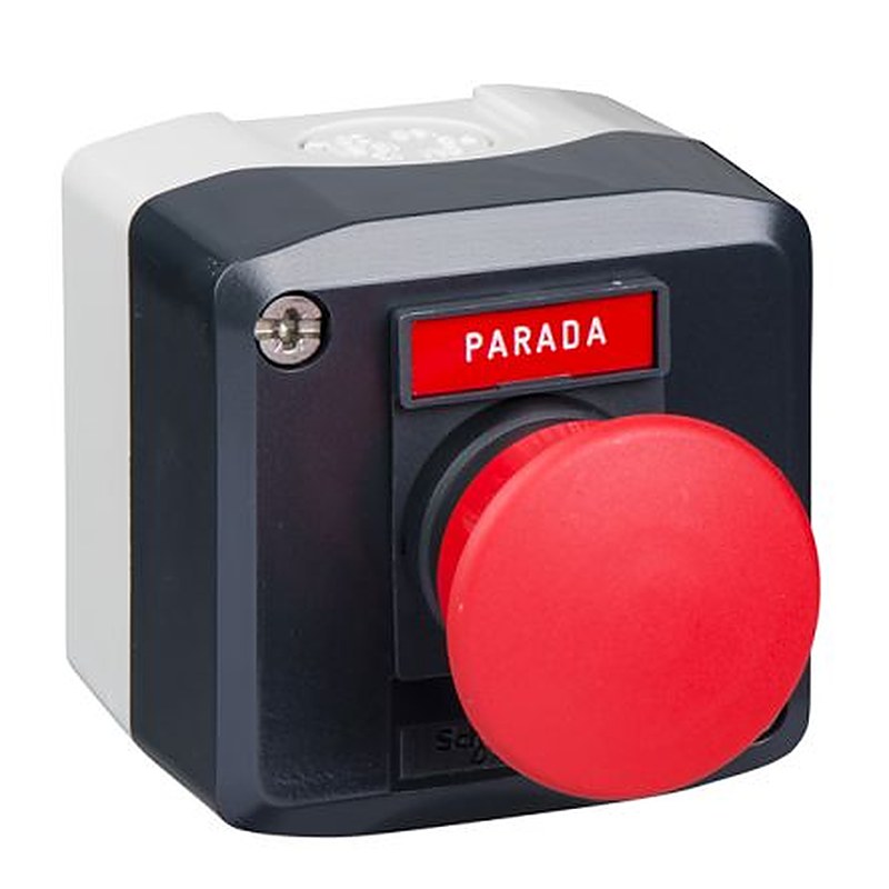Schneider Electric XALD Series Push Button Switch, Slow Break, Screw, 22 mm Cutout, 1 NC, Red LED, IP66, IP69, IP69K,