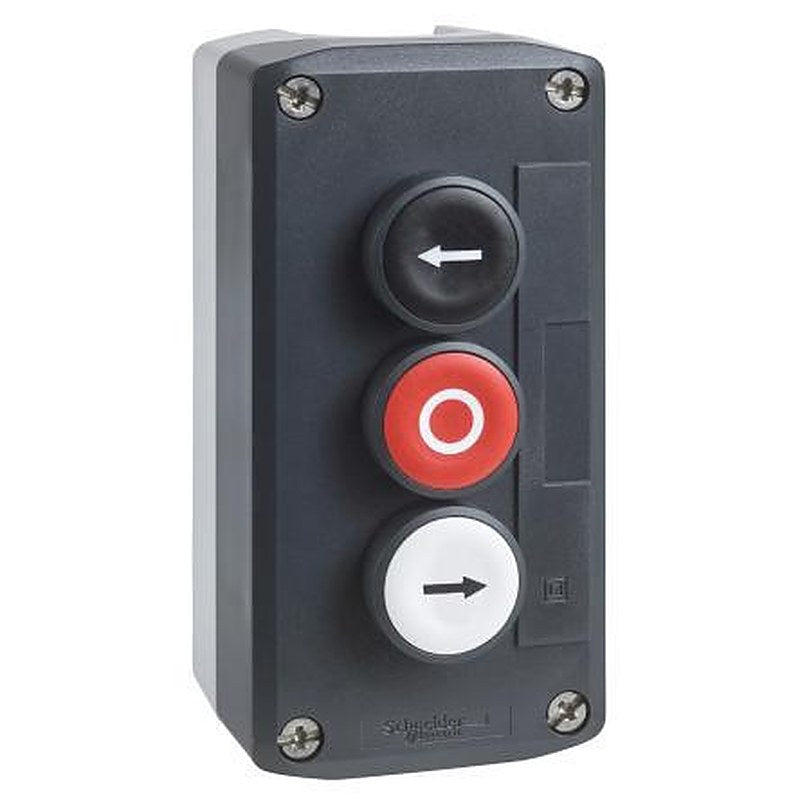 Schneider Electric Spring Return Enclosed Push Button, Polycarbonate, Red, Black, White, IP67, IP66, IP69, IP69K