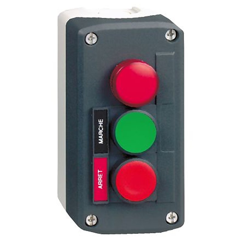Schneider Electric Slow Break Push Button Control Station - 1 NO/1 NC, Polycarbonate, Red, Green, IP66, IP69K, IP67